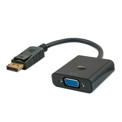 SAVIO CL-90 Adapter (DisplayPort M - D-Sub (VGA) F; 0,20 m; schwarz)