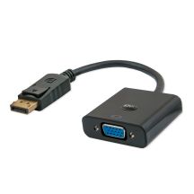 SAVIO CL-90 Adapter (DisplayPort M - D-Sub (VGA) F; 0,20 m; schwarz)