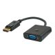SAVIO CL-90 Adapter (DisplayPort M - D-Sub (VGA) F; 0,20 m; schwarz)