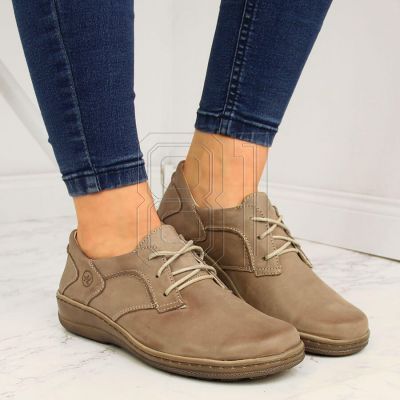 3. Helios W 715 bequeme Lederschuhe, beige 