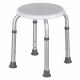 Runder Duschhocker aus Aluminium