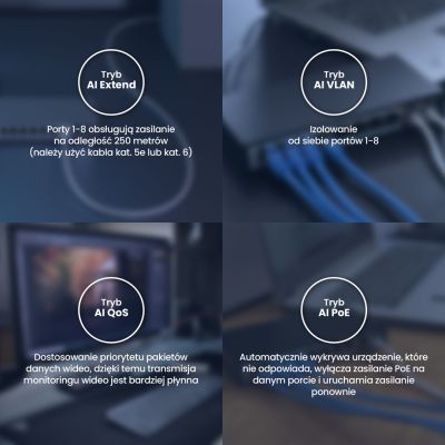 15. EXTRALINK CERES 8-PORT POE-SWITCH 48V 10/100MB 802.3AF 15,4W PRO PORT