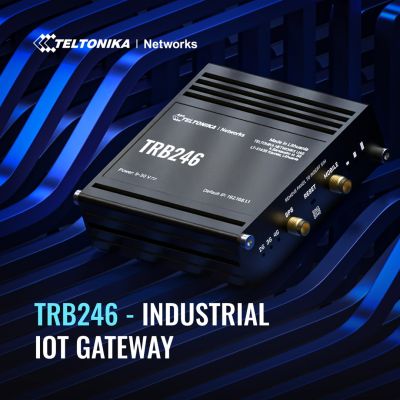 9. Teltonika Industrierouter, IoT-Gateway LTE TRB246 Cat 4, 1x RJ45 100 Mbit/s, IP30