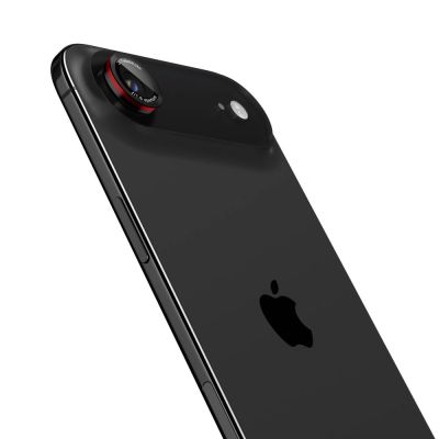 3. Spigen Optik Pro L-Serie 2er-Pack iPhone Air Linsenglas – Schwarz und Rot