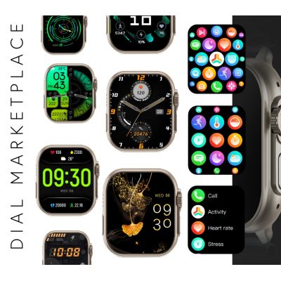 7. Herren-Smartwatch RUBICON RNCF17 Titan/Orange SMARUB269