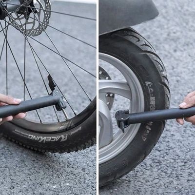 4. Rockbros 42520001001 Fahrradpumpe - Schwarz