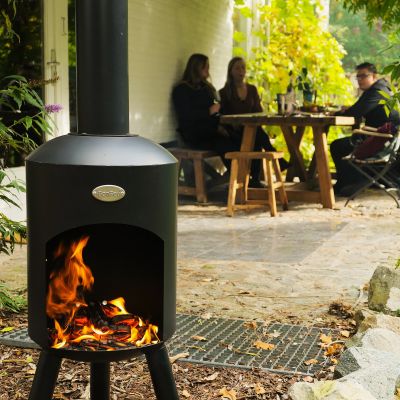 13. Bonfeu Bonbini Gartenkamin schwarz 2901