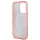 7. Guess IML Flower & Tonal Circle MagSafe Hülle für iPhone 16 Pro Max – pink