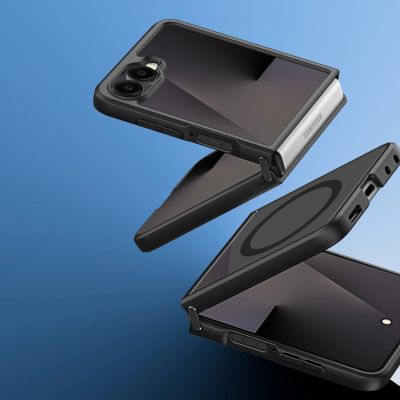 9. Dux Ducis Aimo Mag Case für Samsung Galaxy Z Flip 8, kompatibel mit MagSafe – Schwarz