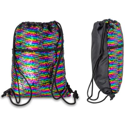 2. PREMIUM TURNBEUTEL/RUCKSACK MIT AUFDRUCK + PAILLETTEN SEMI LINE