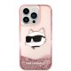3. Karl Lagerfeld KLHCP14XLNCHCP iPhone 14 Pro Max 6.7" pink/pink Hardcase Glitter Choupette Head