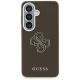 3. Guess Schutzhülle mit genarbtem, großem 4G-Metalllogo für Samsung Galaxy S26 – Braun