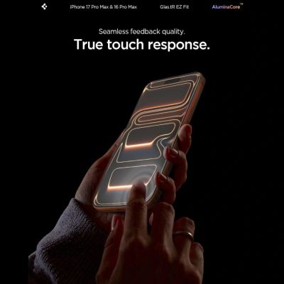 4. Spigen Glas.tR EZ Fit Tempered Glass für iPhone 16 Pro Max / 17 Pro Max - 2 Stk.