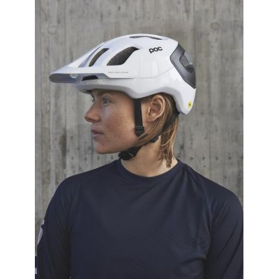 2. POC Axion Race MIPS Fahrradhelm Weiß Schwarz