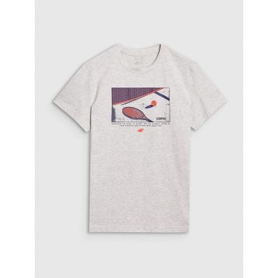 5. Herren-T-Shirt mit Aufdruck, regulär, Größe 4F 4FRSS25TTSHM2980-27M