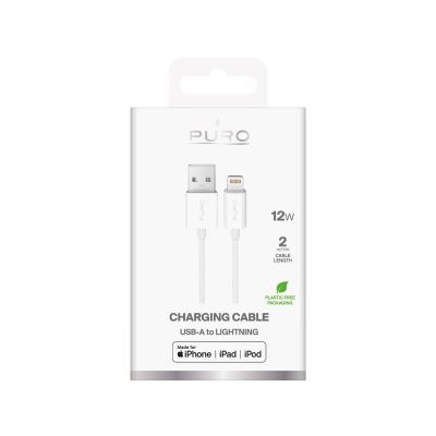 2. Puro TPE 12W USB-A - Lightning Kabel 2m - Weiß