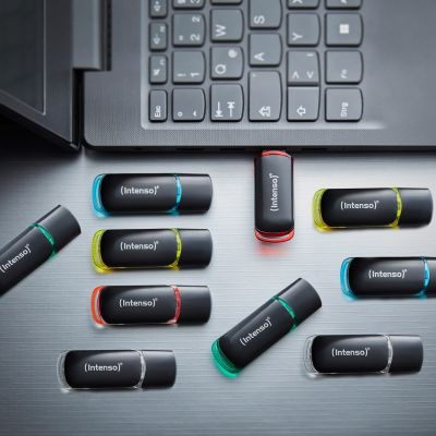 4. Intenso 3511561 USB-Stick 8 GB USB Typ-A 2.0 Schwarz, Rot, Grün, Transparent, Gelb, Blau