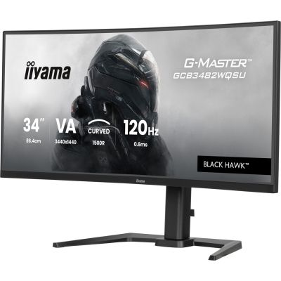 7. IIYAMA Monitor 86,4 cm (34") GCB3482WQSU-B1 21:9 2xHDMI+DP+USB-C Curved