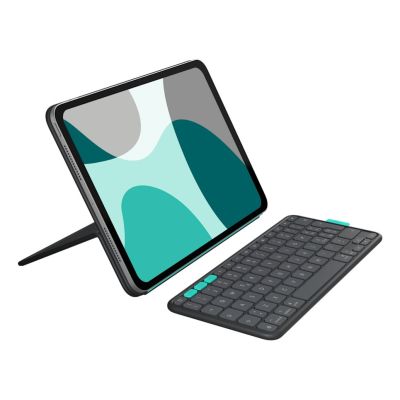 Logitech FLIP FOLIO Hülle - GRAPHIT USA, iPad Pro 11" (M4), iPad Air 11" (M2, M3, 5. Generation)