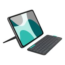 Logitech FLIP FOLIO Hülle - GRAPHIT USA, iPad Pro 11" (M4), iPad Air 11" (M2, M3, 5. Generation)