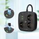 3. Tech-Protect PCS3X4 Steckdosenleiste, 3 Steckdosen, 2xUSB-A, 2xUSB-C 200 cm - schwarz