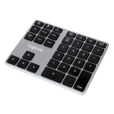 2. LogiLink ID0187 Numerisches Tastenfeld, universell, Bluetooth, Aluminium, Schwarz