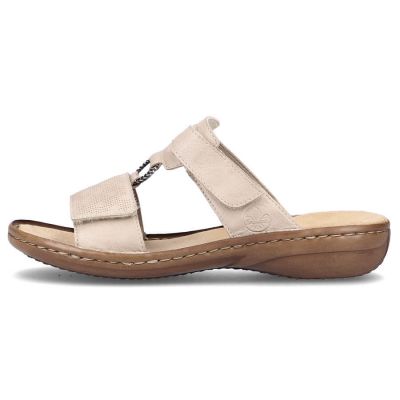 14. Bequeme Rieker W RKR681 beige Flip-Flops