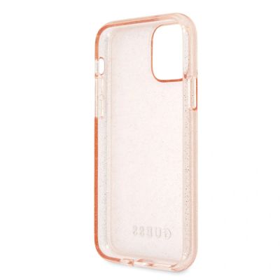 8. Guess GUHCN58PCGLPI iPhone 11 Pro rosa/rosa Hartschalenetui Glitter
