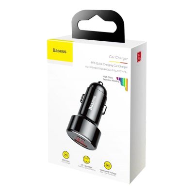 6. Baseus Magic Series PPS CCMLC20C-01 Autoladegerät 45 W USB-C PD / USB-A QC – Schwarz