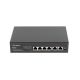 LANBERG Switch PoE+ Rack 10"/19" (4x 100 MB/s PoE+, 2x 100 MB/s) RSFE-4P-2FE-60