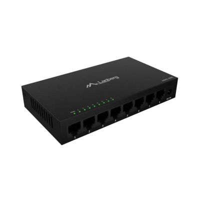 4. LANBERG SWITCH DSM1-1008 8X1GB/S UNMANAGED GIGABIT ETHERNET 12V (METALLGEHÄUSE)