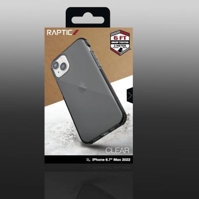 3. Raptic X-Doria Clear Case iPhone 14 Plus gepanzerte Hülle grau