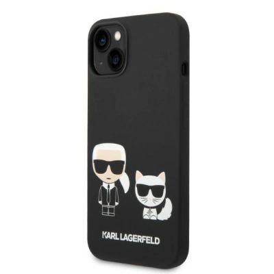 2. Karl Lagerfeld KLHMP14MSSKCK iPhone 14 Plus 6.7" Hardcase schwarz / schwarz Liquid Silicone Karl & Choupette Magsafe