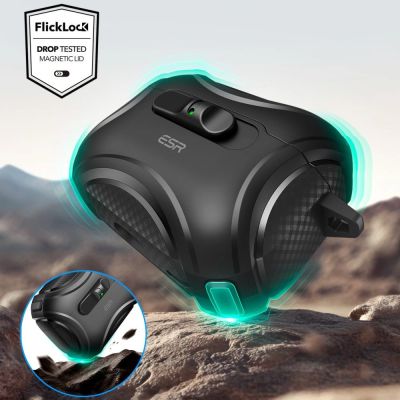 6. ESR Cyber ​​FlickLock MagSafe Hülle für AirPods Pro 3 – Schwarz