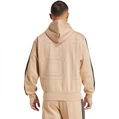 9. adidas Essentials 3-Streifen Fleece Hoodie M JX0695