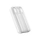 7. Baseus Comet Series Powerbank mit Display 10000 mAh 22,5 W – weiß + USB-A – USB-C-Kabel