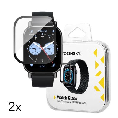 Wozinsky Full Glue gehärtetes Glas für Xiaomi Redmi Watch 5 Lite (2 Stück)