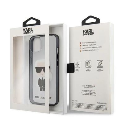 8. Karl Lagerfeld Iconik Karl Case für iPhone 13 mini - Transparent