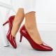 2. Damen-Pumps aus Lackleder, rot, Sergio Leone 1336