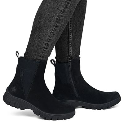 12. Wasserdichte, komfortable Damen-Lederboots in Schwarz – Rieker 7269-00