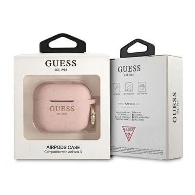 3. Guess GUA3SGGEP AirPods 3 Cover rosa/rosa Silikon-Glitter