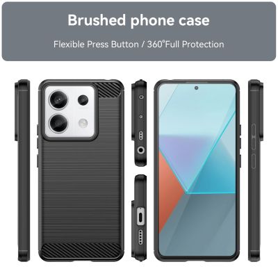 2. Carbon Case für Xiaomi Redmi Note 13 5G - schwarz