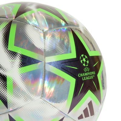 4. adidas UCL Training 26/27 Liga-Phase Folie Silber/Schwarz/Grün KE9774 Fußball