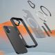 7. Hybrid Armor X Hülle für iPhone 17 mit MagSafe-kompatiblem Ständer - Schwarz