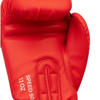16. Adidas SPEED 50 rote Boxhandschuhe