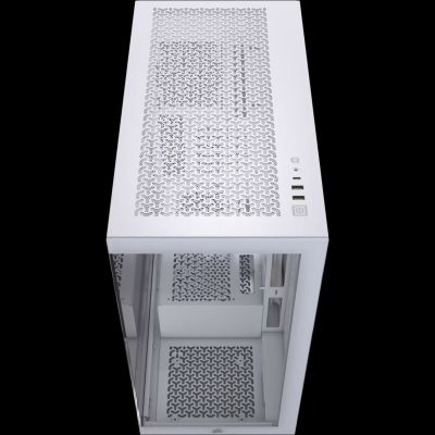 9. Corsair 3500X RSR ARGB Midi-Tower-Gehäuse mit Seitenwand aus gehärtetem Glas, Weiß