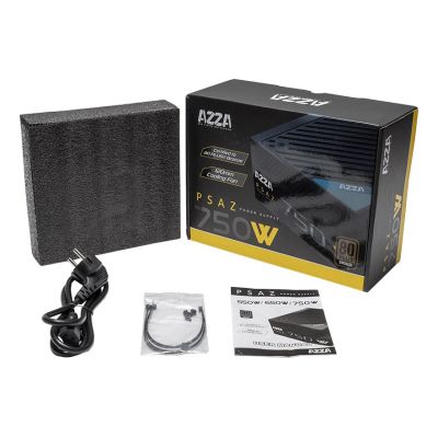5. Azza PSAZ-750W 20+4-Pin ATX-Netzteilmodul ATX Schwarz