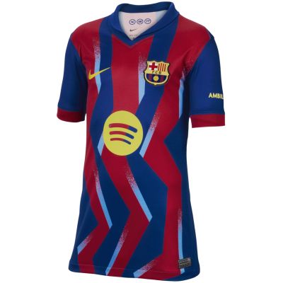 2. Nike FC Barcelona Stadium 25/26 Kinder-Trikot marineblau-rot FZ1307 432