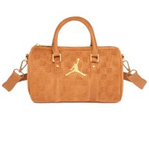 Air Jordan Mini-Duffeltasche für Damen, Wildleder, Monogram, 3 l, Cognac - MA09209-X6X