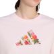 4. adidas Damen-T-Shirt mit Blumenmuster, hellrosa, KT2765